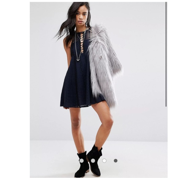 FINAL DAY! NWT Free People Wherever You Go Embroidered Crochet Mini Dress in - Picture 6 of 15